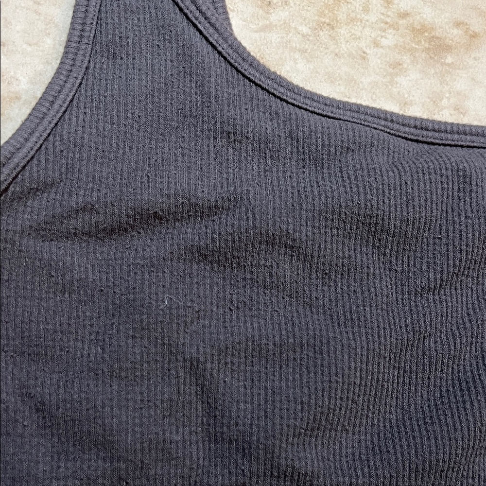 Fabletics Dark Gray Ribbed Bra - Picture 2 of 2